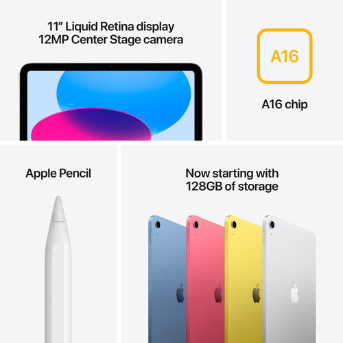 Apple 11" iPad A16 Chip (128GB, Wi-Fi Only, Blue)